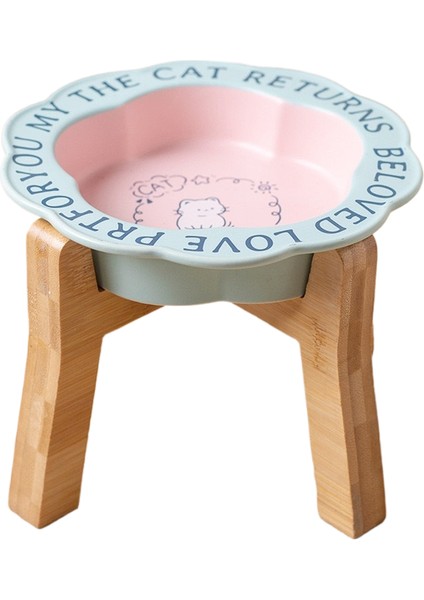 Seramik Kedi Kabı Siyah Çene Önleyici Pet Kase (Yurt Dışından)