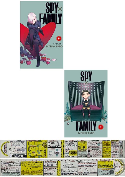 Manga Seti Spy x Family 6. 7. Ciltler (Matematik Öğreten Cetvel) - Tatsuya Endo