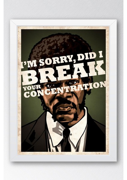 Pulp Fiction Çerçeveli Tablo - Ucuz Roman Fim Posteri Tablo