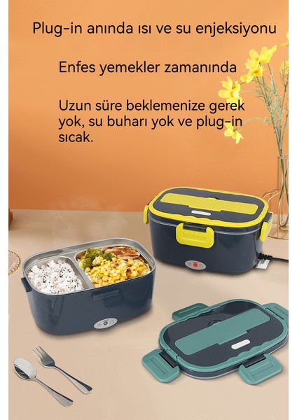 Elektrikli Öğle Yemeği Kutusu Ofis Çalışanı Ofis Isıtma Öğle Yemeği Kutusu Su Doldurmadan Araba Paslanmaz Çelik Öğle Yemeği (Yurt Dışından) fiyatları