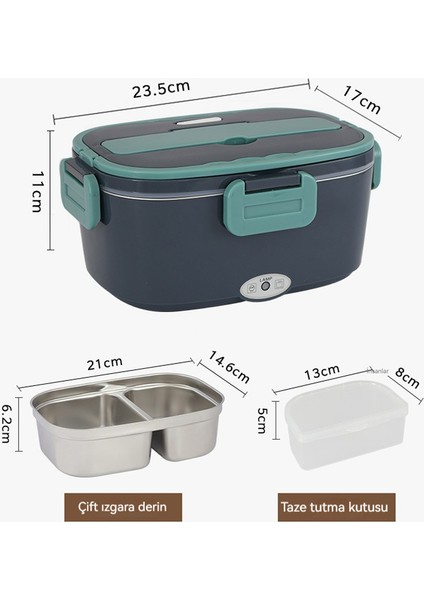 Elektrikli Öğle Yemeği Kutusu Ofis Çalışanı Ofis Isıtma Öğle Yemeği Kutusu Su Doldurmadan Araba Paslanmaz Çelik Öğle Yemeği (Yurt Dışından) indirimleri