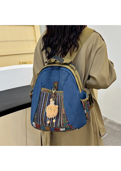 Kovboy Sırt Çantası Kire Da Lı Büyük Etnik Stil Moda Rahat Vahşi Bayan Hafif ve Da Lı (Yurt Dışından) modelleri