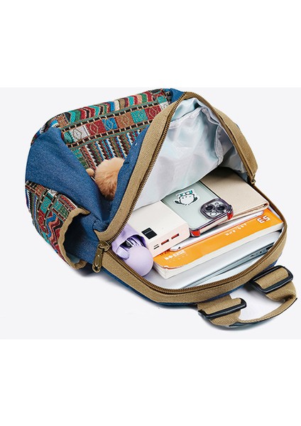 Kovboy Sırt Çantası Kire Da Lı Büyük Etnik Stil Moda Rahat Vahşi Bayan Hafif ve Da Lı (Yurt Dışından) fırsatları