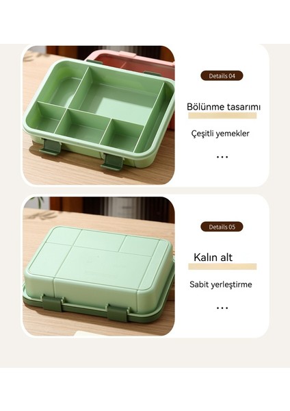 Öğle Yemeği Kutusu Bölmeli Öğle Yemeği Kutusu Taşınabilir Çocuk Yalıtımlı (Yurt Dışından) fırsatları