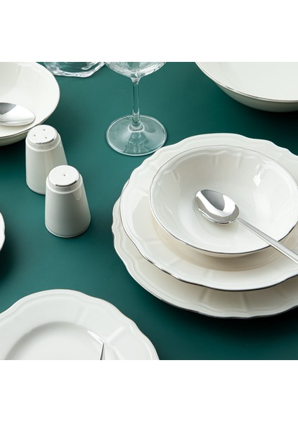 Tiffany Platin 30 Parça 6 Kişilik Yemek Takımı modelleri