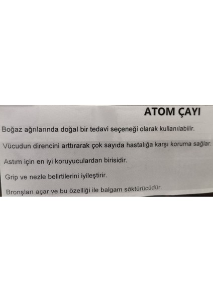 Atom Çayı (Ziya Dede) 150 gr fiyatları