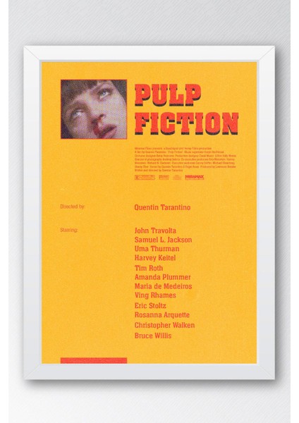 Pulp Fiction Çerçeveli Tablo - Ucuz Roman Fim Posteri Tablo