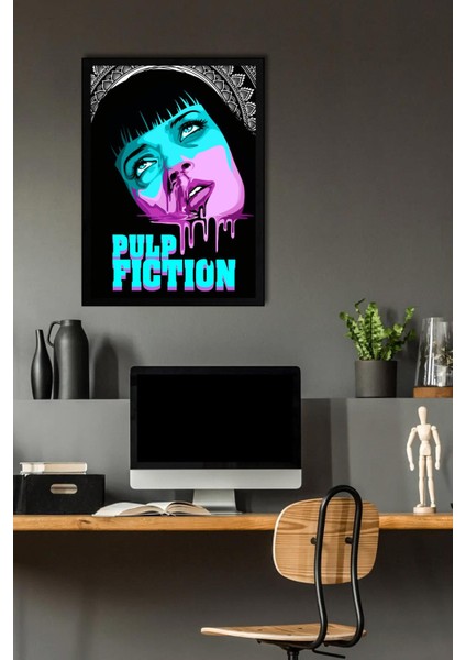 Pulp Fiction Çerçeveli Tablo - Ucuz Roman Fim Posteri Tablo