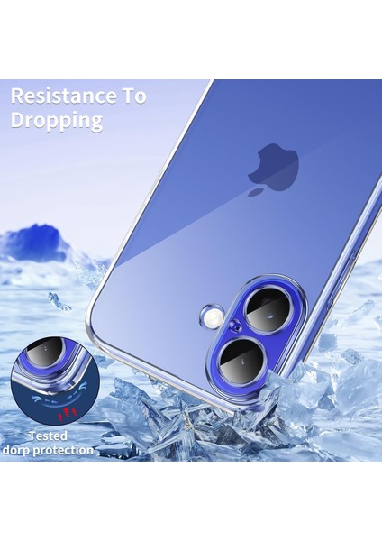 iPhone 16 Kılıf Kamera Çıkıntılı Korumalı Renksiz Yumuşak Şeffaf Silikon Kapak