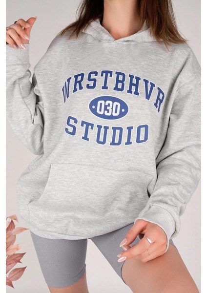 Uygun Tarz Collage Baskılı Pamuklu Oversize Sweatshirt fiyatları