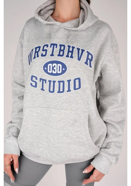 Uygun Tarz Collage Baskılı Pamuklu Oversize Sweatshirt modelleri