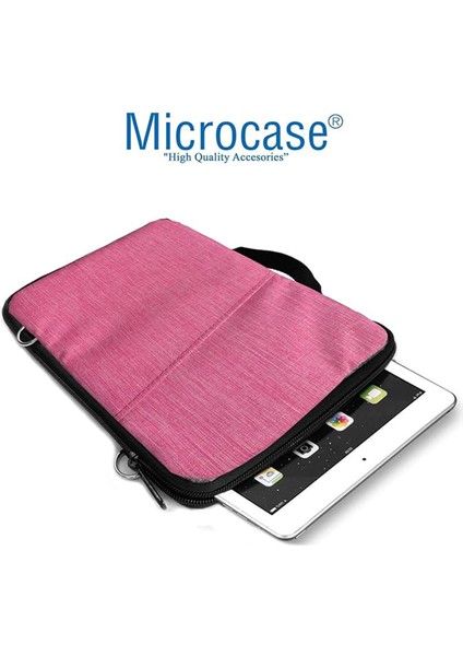 Vorcom Quartzpro 10.1 Inch Tablet Uyumlu Tablet Çanta+Türkçe Bluetooth Klavye +Mouse+ Standı - Pembe AL8127
