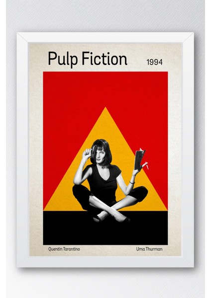 Pulp Fiction Çerçeveli Tablo - Ucuz Roman Fim Posteri Tablo