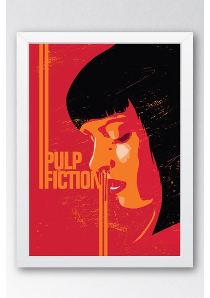 Pulp Fiction Çerçeveli Tablo - Ucuz Roman Fim Posteri Tablo