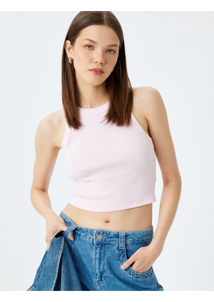 Crop Atlet Halter Yaka Fitilli Slim Fit fiyatları