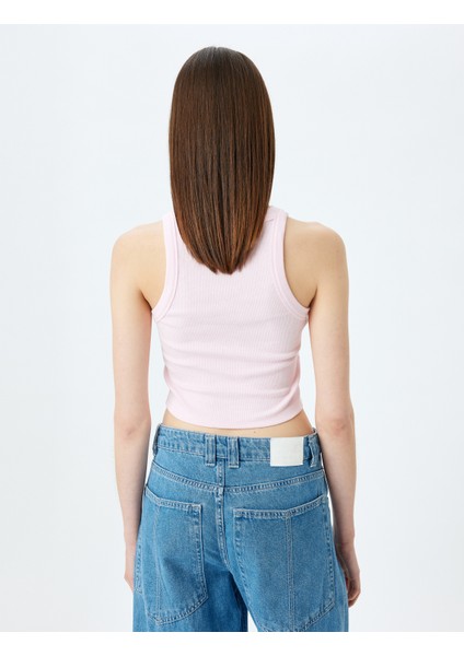 Crop Atlet Halter Yaka Fitilli Slim Fit fırsatları