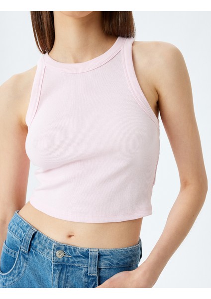 Crop Atlet Halter Yaka Fitilli Slim Fit indirimleri