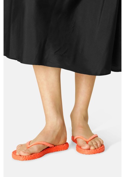 Ilse Jacobsen - CHEERFUL01 - Flip Flop With Glitter-Hot Orange