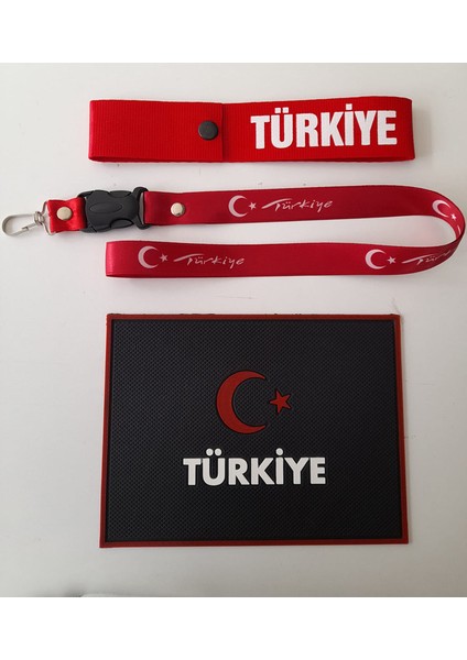 Gri Peluş Torpido Örtüsü ve Düz Direksiyon Kılıfı ve Oto Aksesuar Seti
