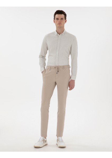 Erkek Bej Klasik Jogger Pantolon 50306962-VR012