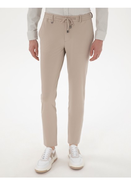 Erkek Bej Klasik Jogger Pantolon 50306962-VR012
