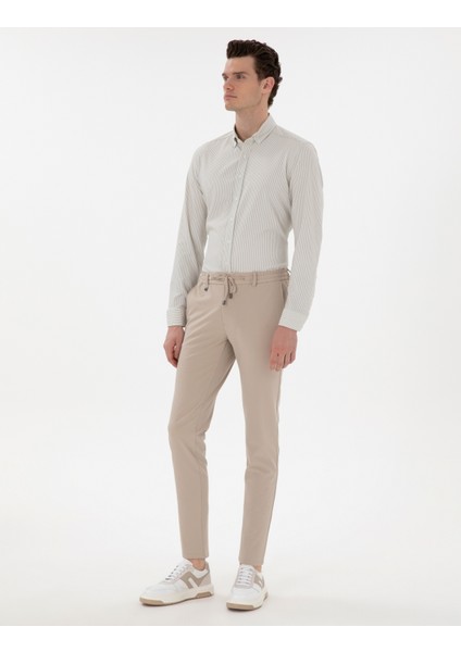 Erkek Bej Klasik Jogger Pantolon 50306962-VR012
