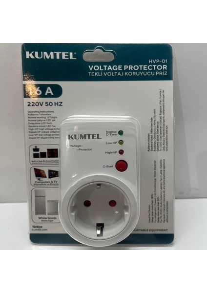 Voltaj Koruyucu Priz Hvp-01