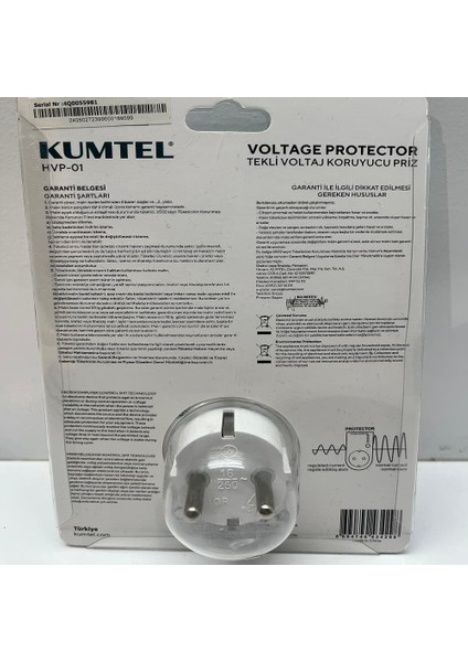 Voltaj Koruyucu Priz Hvp-01