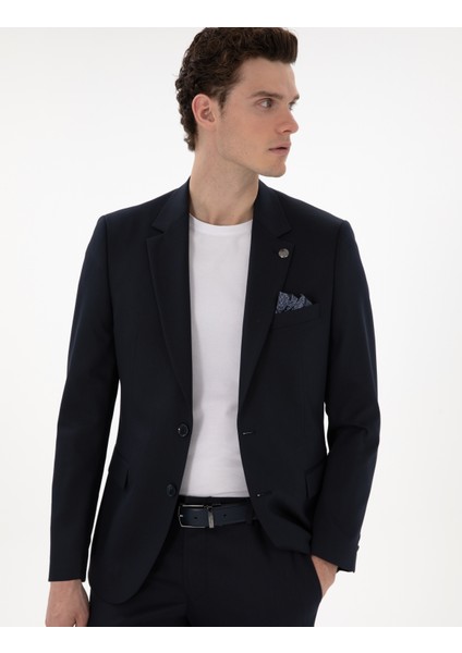Erkek Lacivert Slim Fit Takım Elbise 50304231-VR033 modelleri