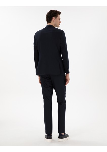 Erkek Lacivert Slim Fit Takım Elbise 50304231-VR033 indirimleri
