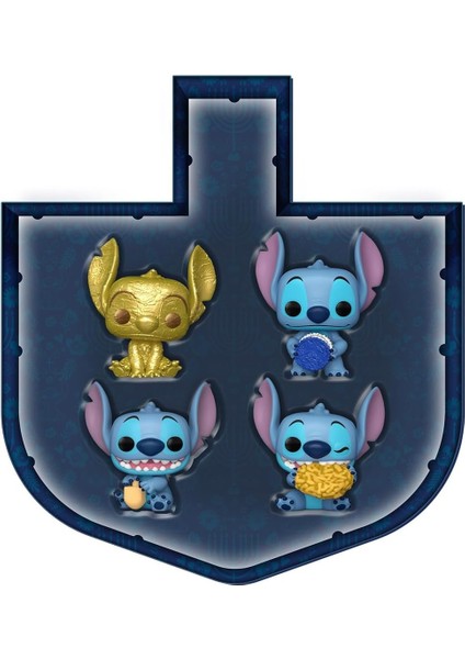 Pocket Pop Stitch - Dreidel su - Disney: Lilo & Stitch - Koleksiyonluk Mini Figür -4'lü Paket modelleri