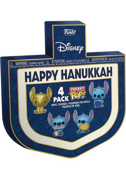 Pocket Pop Stitch - Dreidel su - Disney: Lilo & Stitch - Koleksiyonluk Mini Figür -4'lü Paket fırsatları
