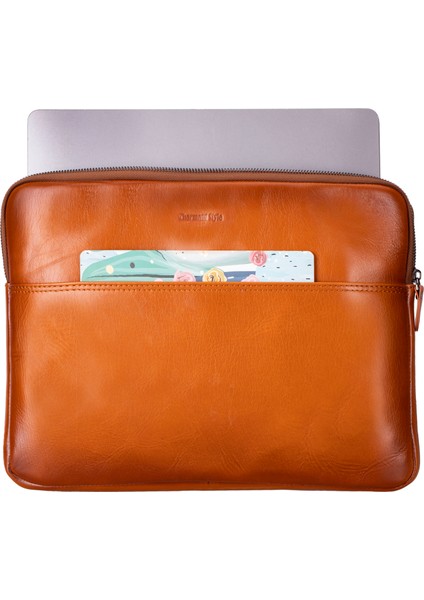 Hakiki Deri 14" ve 16" Laptop Çantası, Notebook Macbook Çantası