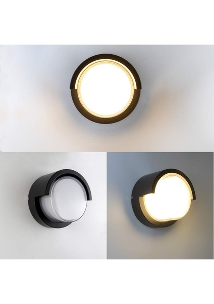 15W Modern Tasarım LED Aplik İç ve Dış Mekan Duvar Lambası Bora Gün Işığı Bahçe Duvar Apliği