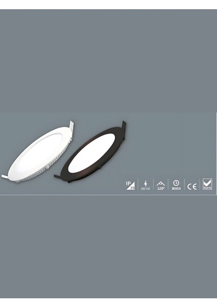 Inoled Yuvarlak Beyaz Kasa LED Panel 15WATT - 2715-01 Beyaz Işik indirimleri