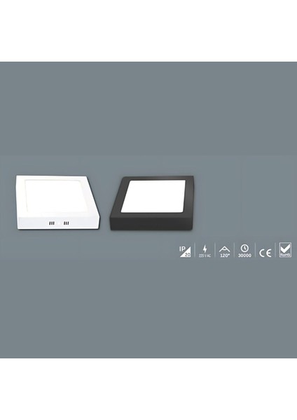 Inoled Kare Beyaz Kasa Sıva Üstü LED Panel 18WATTGÜN Işığı fiyatları