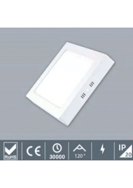 Inoled Kare Beyaz Kasa Sıva Üstü LED Panel 18WATT - Volga 2761-01 Beyaz Işık fiyatları