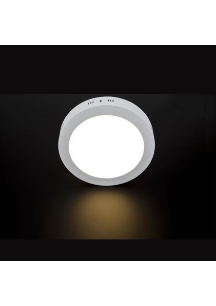 Inoled Yuvarlak Beyaz Kasa Sıva Üstü LED Panel 24WATT - Volga 2762-02 Gün Işığı