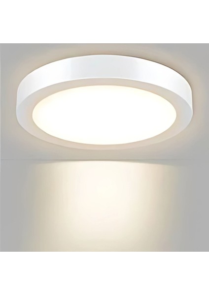 Inoled Yuvarlak Beyaz Kasa Sıva Üstü LED Panel 24WATT - Volga 2762-02 Gün Işığı