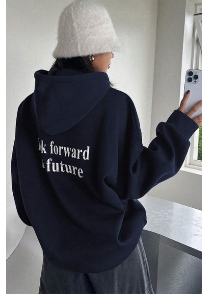 Uygun Tarz Mr. Everyting Baskılı Oversize Sweatshirt