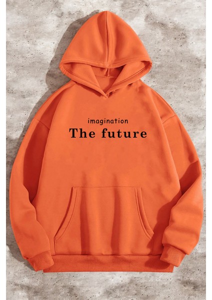 The Future Baskılı Oversize Sweatshirt
