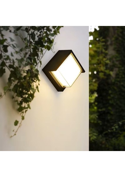 15W Modern Tasarım LED Aplik İç ve Dış Mekan Duvar Lambası Dominik Gün Işığı Bahçe Duvar Apliği fırsatları