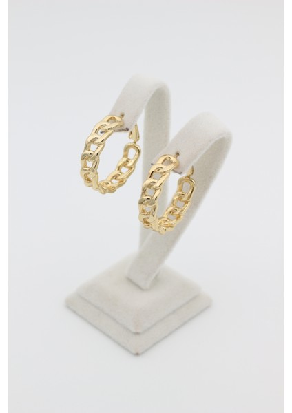 Xupıng Jewelry 14 Ayar Altın Kaplama,zincir Küpe modelleri
