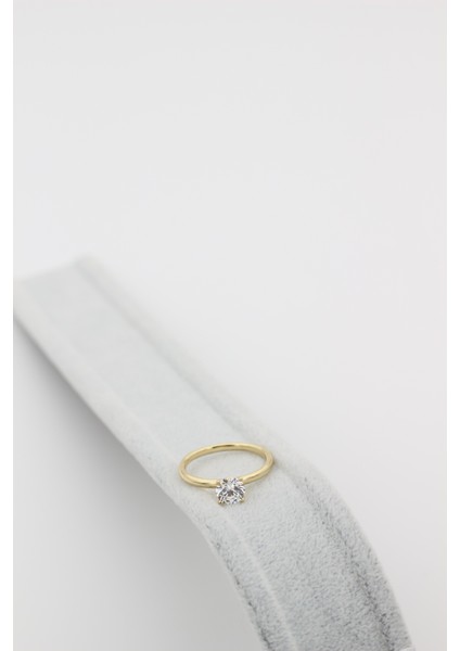 Xupıng Jewelry Ince Tek Taş Yüzük fırsatları