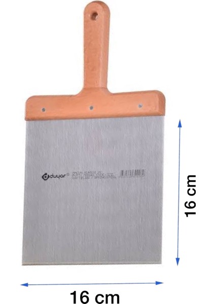 Ahşap Saplı Macun Küreği 16 cm