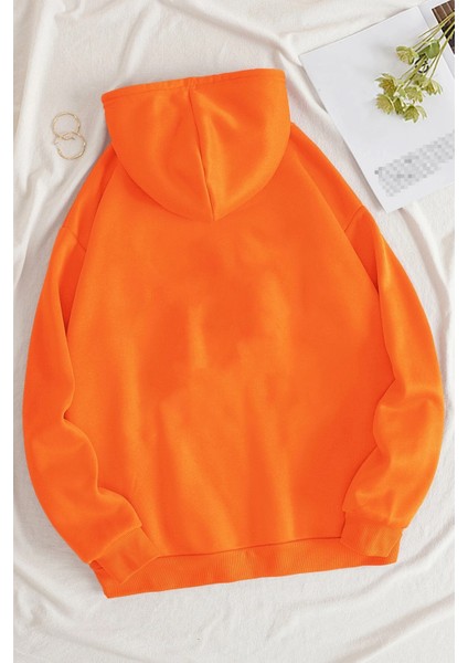 Cherry Tree Baskılı Oversize Sweatshirt