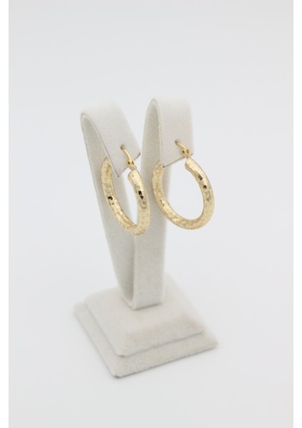 Xupıng Jewelry 14 Ayar Altın Kaplama,halka Küçük Desenli Küpe fiyatları