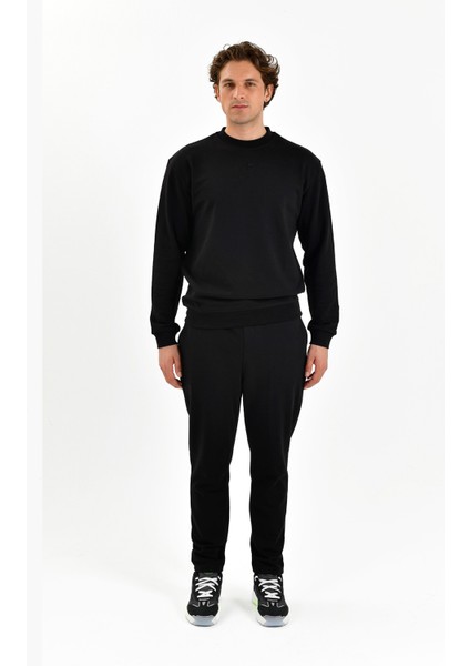 Rafined Workday Erkek Siyah Sweatshirt (BCS2448-02)