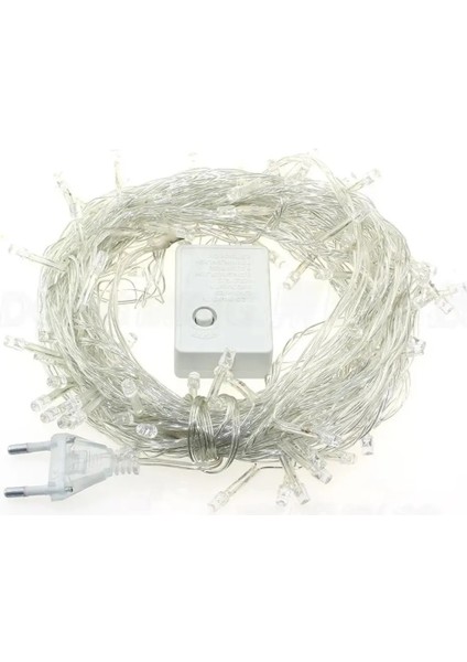 10 Metre 100 Ledli Fişli Led, Dekor Lambası 10M Rgb Yılbaşı Ağacı Işığı