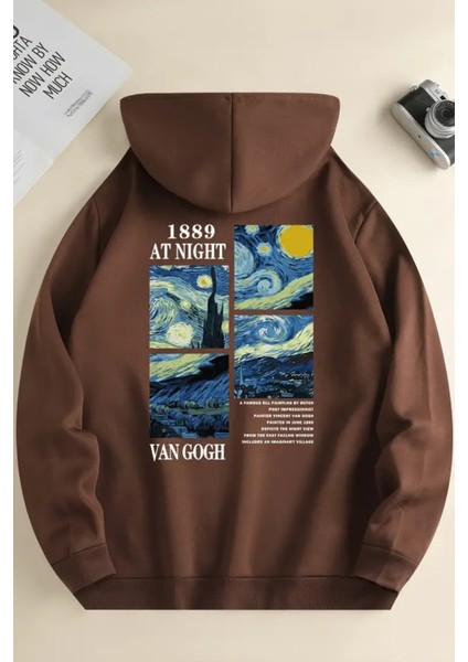 Vangogh Baskılı Oversize Sweatshirt